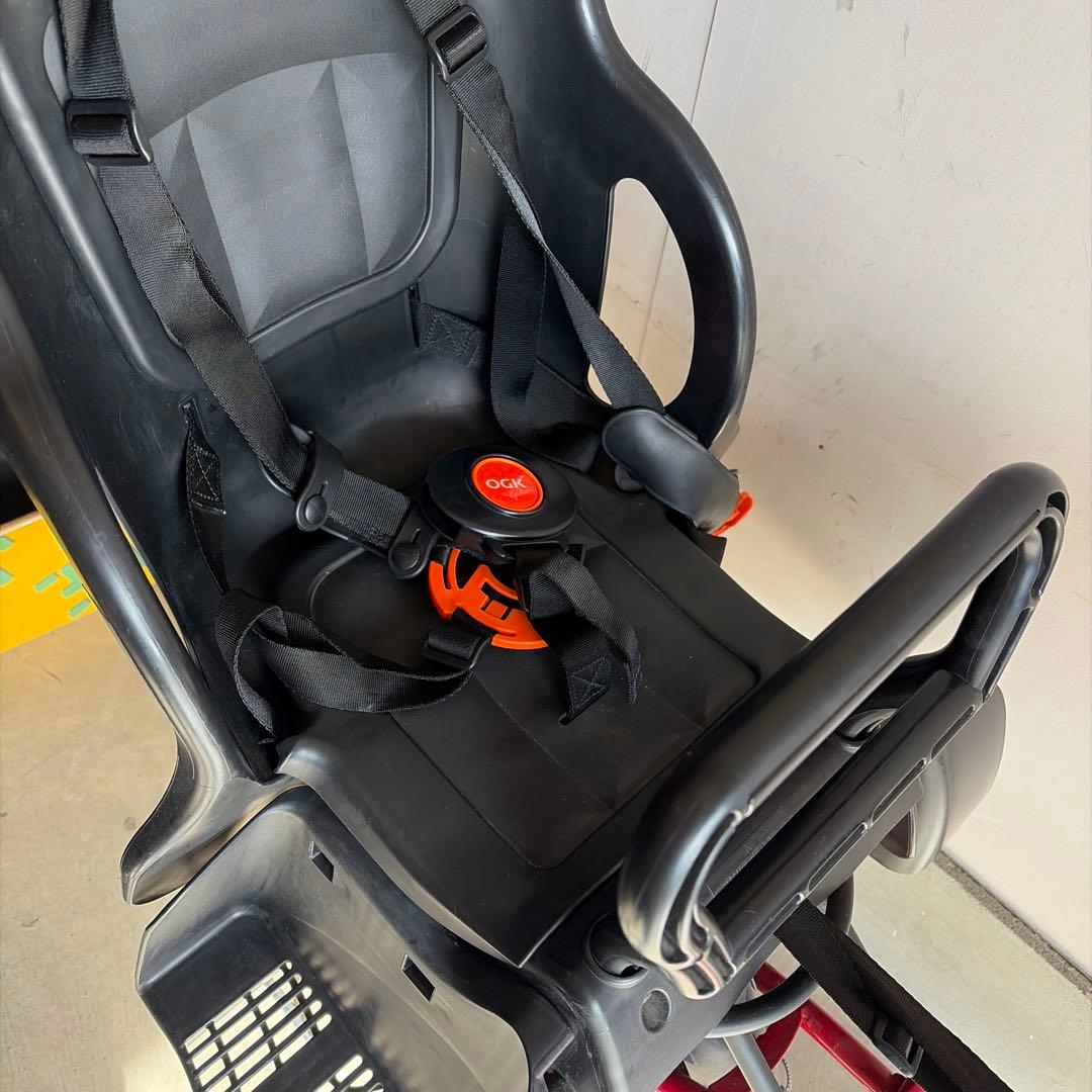 With Rin 赤 自転車 チャイルドシート付き