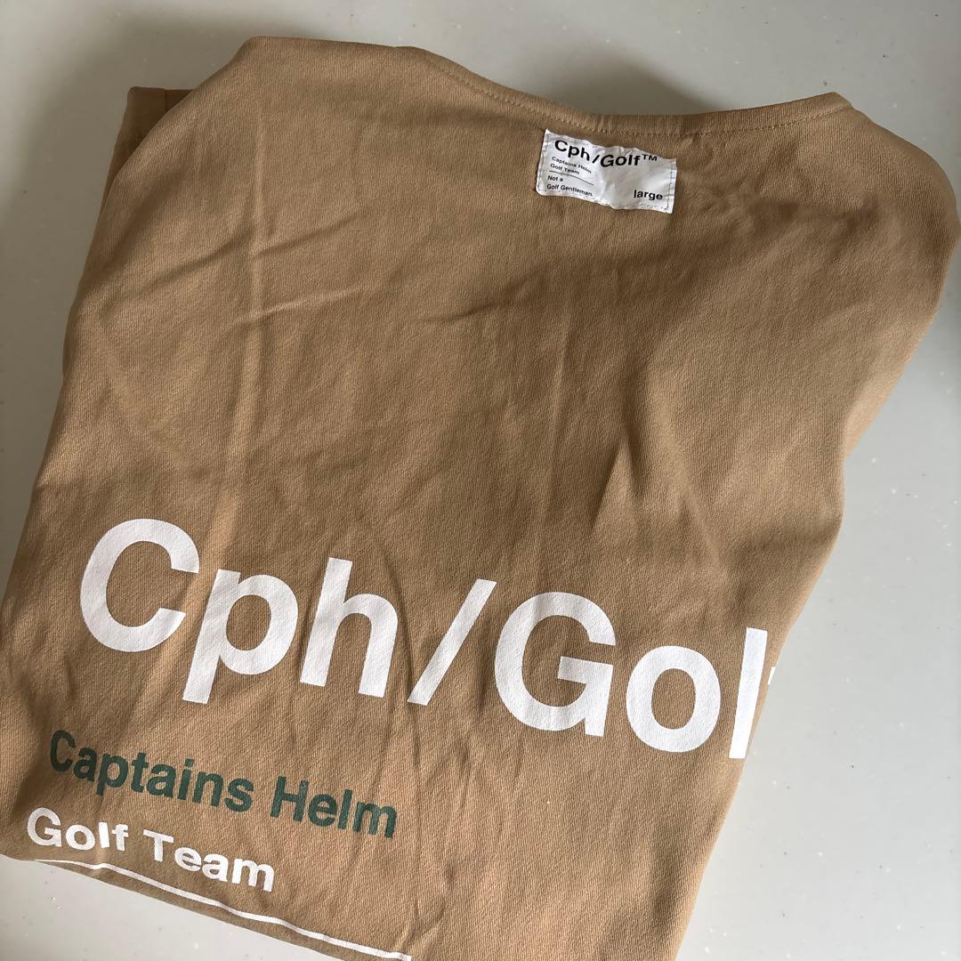 ベージュLサイズ　キャプテンズヘルムゴルフ　メンズ　アウターベスト