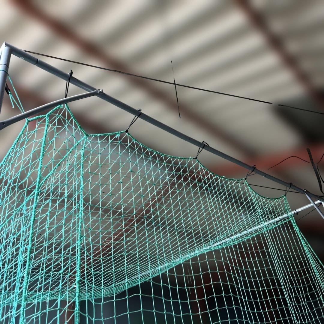 大型軟式用バッティングネット 緑色3m×2.4m×2.4m