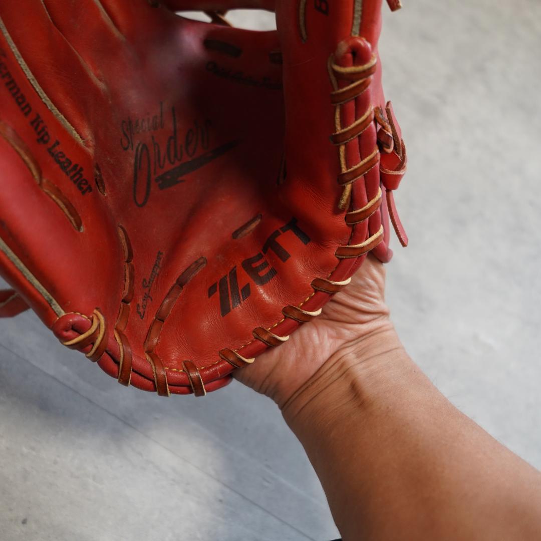 ZETT 福岡ダイエーホークス　吉本一義　実使用硬式グローブ 投手　左投げ