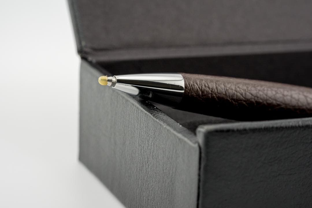 【未使用】ROMEO No.3 ブラウンレザーボールペン