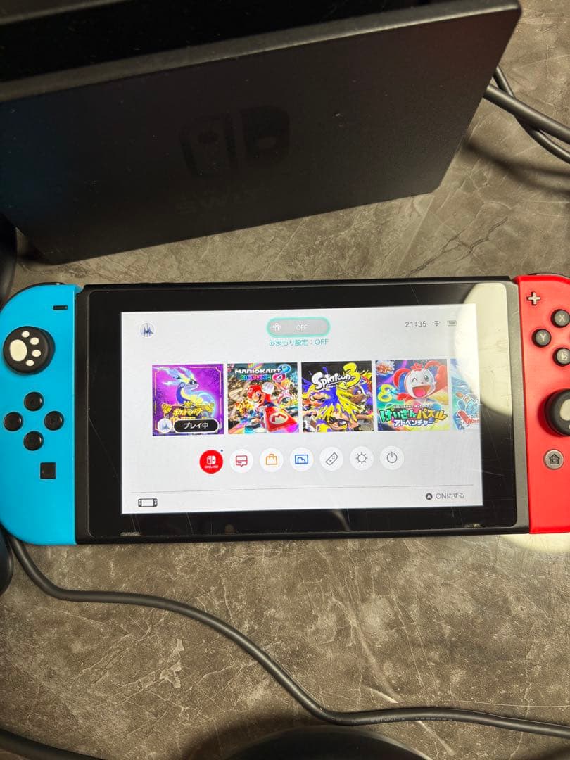 Nintendo Switch 本体 赤/青　Joy-Conハンドル　2個セット