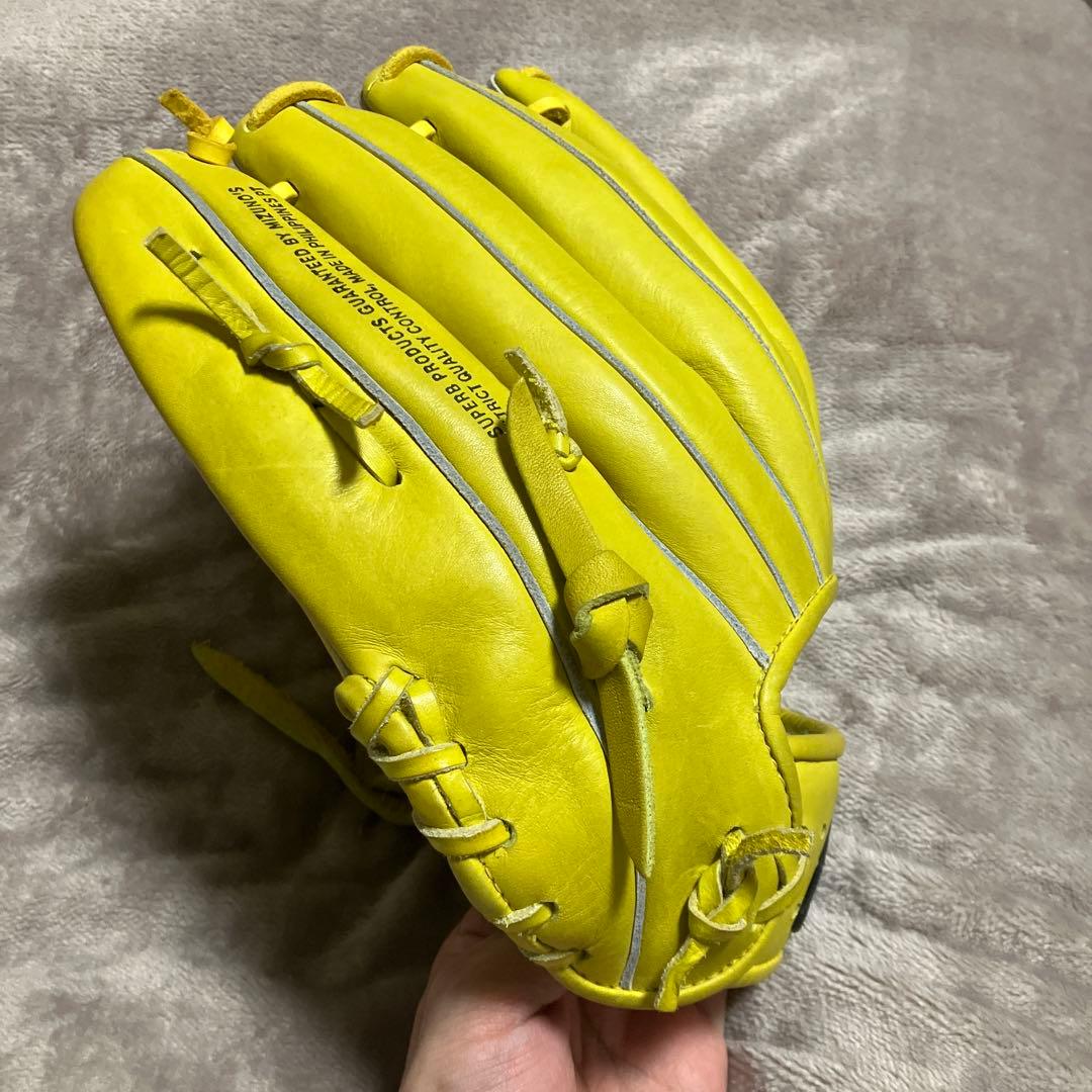 Mizuno Pro Model 野球グローブ イエロー