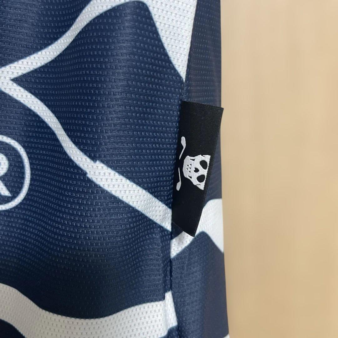 MARK & LONA スカルプリントポロシャツ　レディース　40