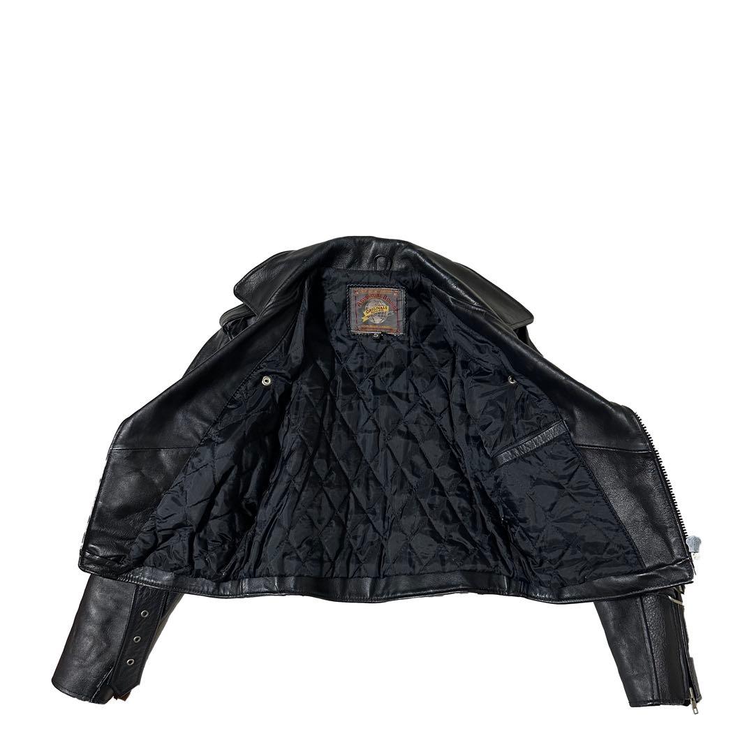80s Adventure Bound ダブル ライダースジャケット レザー S
