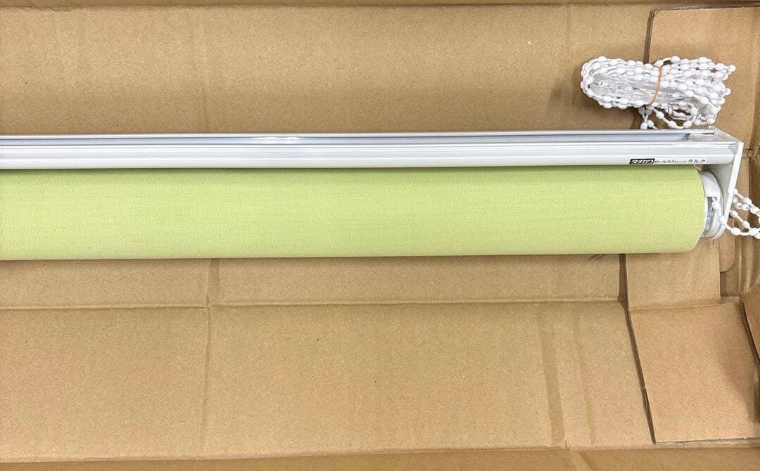 【未使用】タチカワ　ロールスクリーン　ラルク　グリーン　232x261㎝