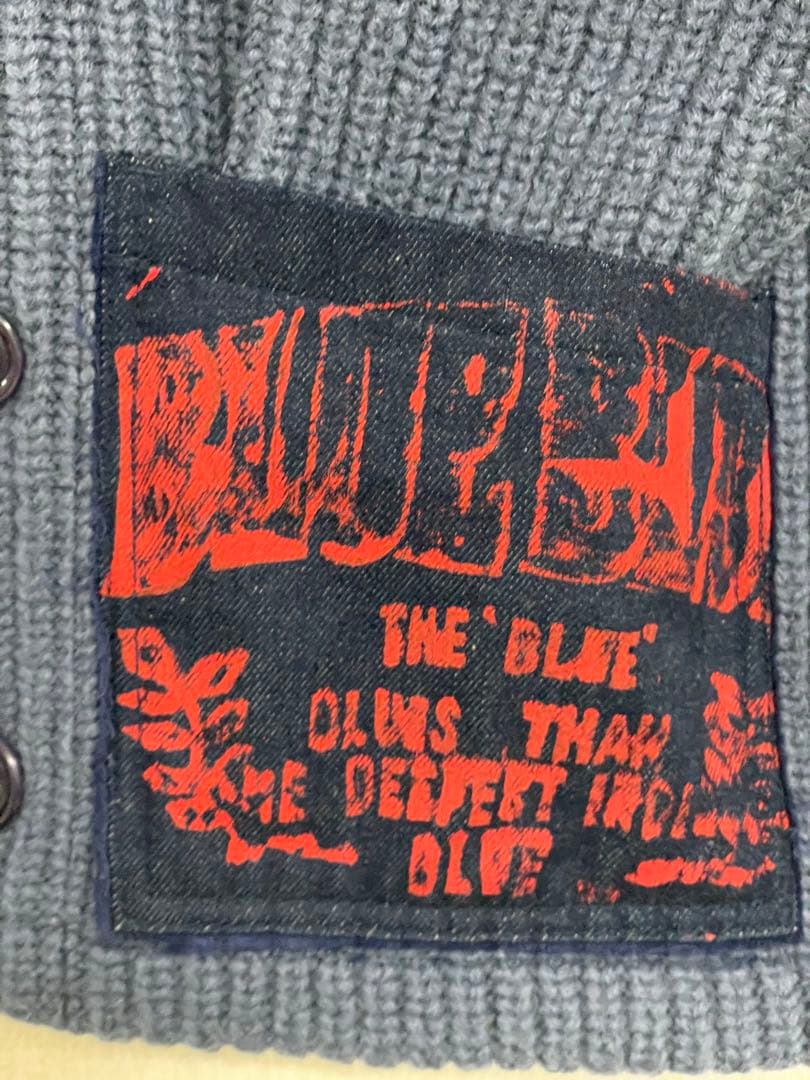 希少色/BLUE BLUE インディゴ カウチン ニットHERO 木村拓哉 着用