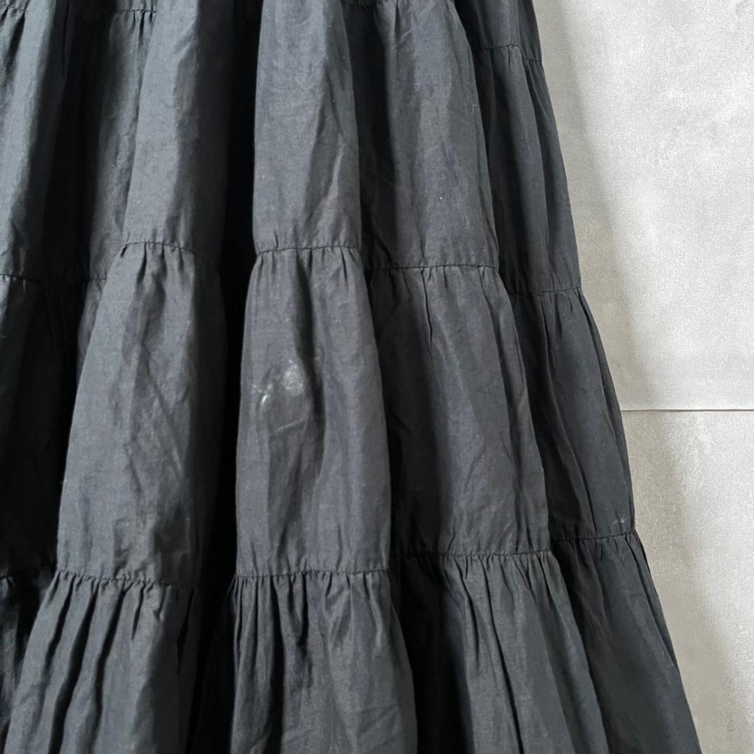 MARIHA インド綿 ロング Aライン フレア ワンピース N1354