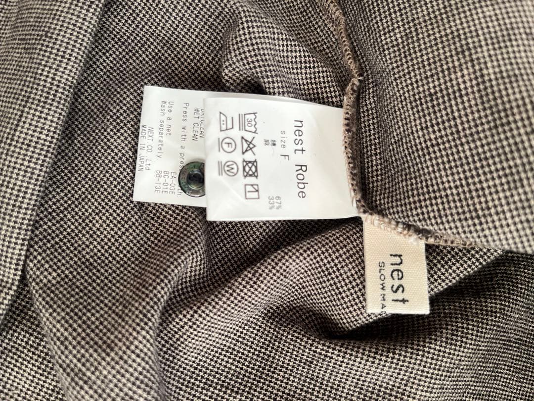 リネンコットンチドリエボウタイブラウス