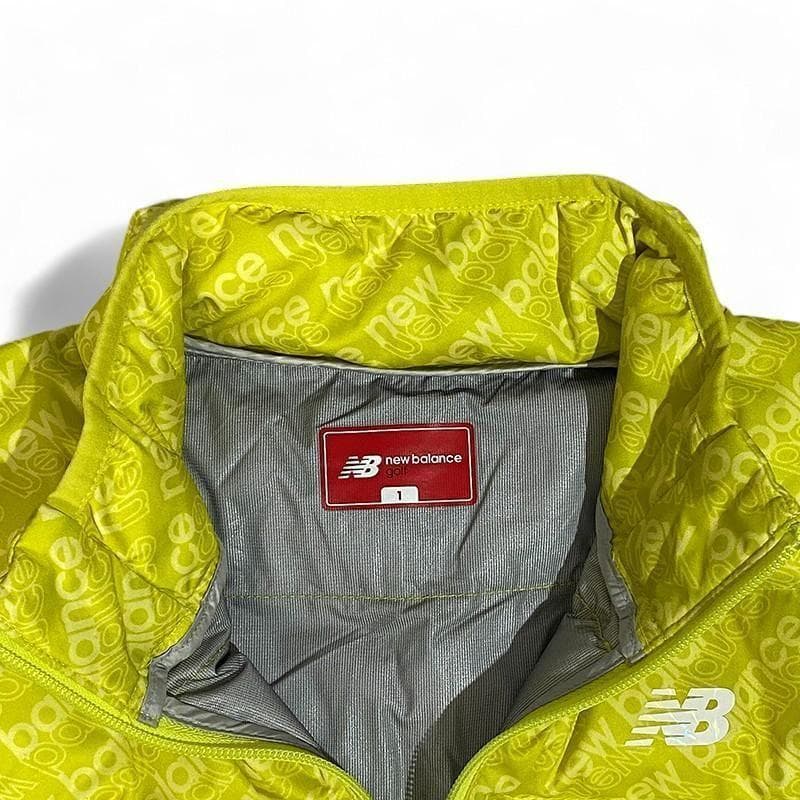 新品 ニューバランス ゴルフ 中綿 ジャケット 総柄 イエロー 1