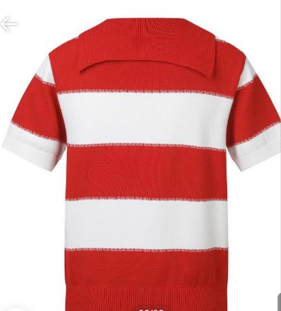 【韓国】Pearly Gates ストライプポロシャツ