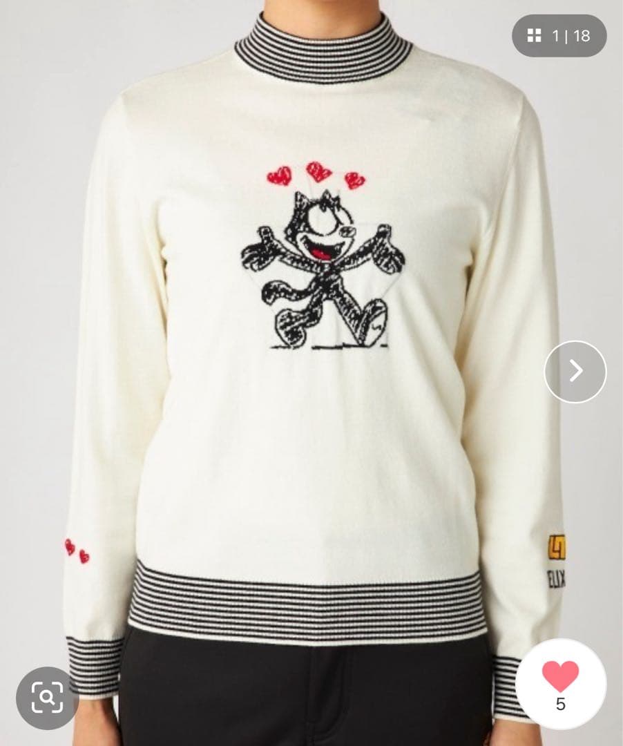 LOUDMOUTH×FELIX THE CATコラボ　ゴルフウエア　セットアップ