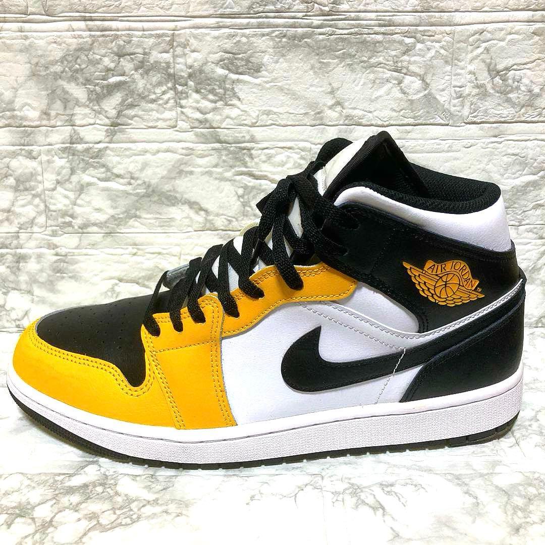 ナイキ エアジョーダン1ミッド \"イエローオークル” 28.5cm