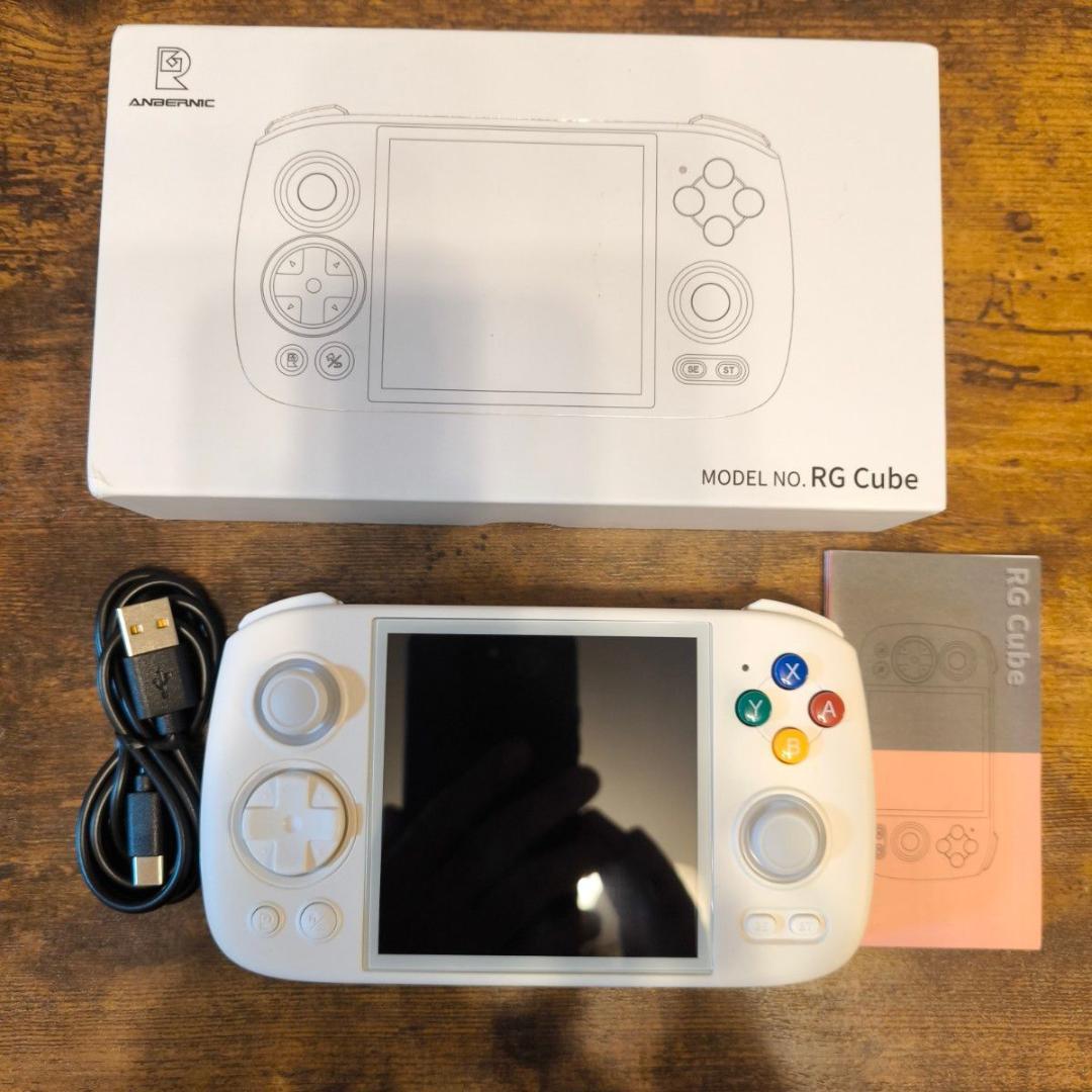 ANBERNIC RG Cube ベージュホワイト　（SDカードおまけ付き）