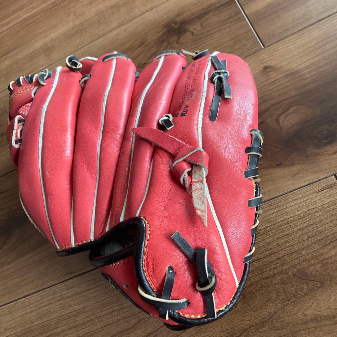 Mizuno LiteFlex 軟式グローブ 赤　ヴィンテージ　左利き用