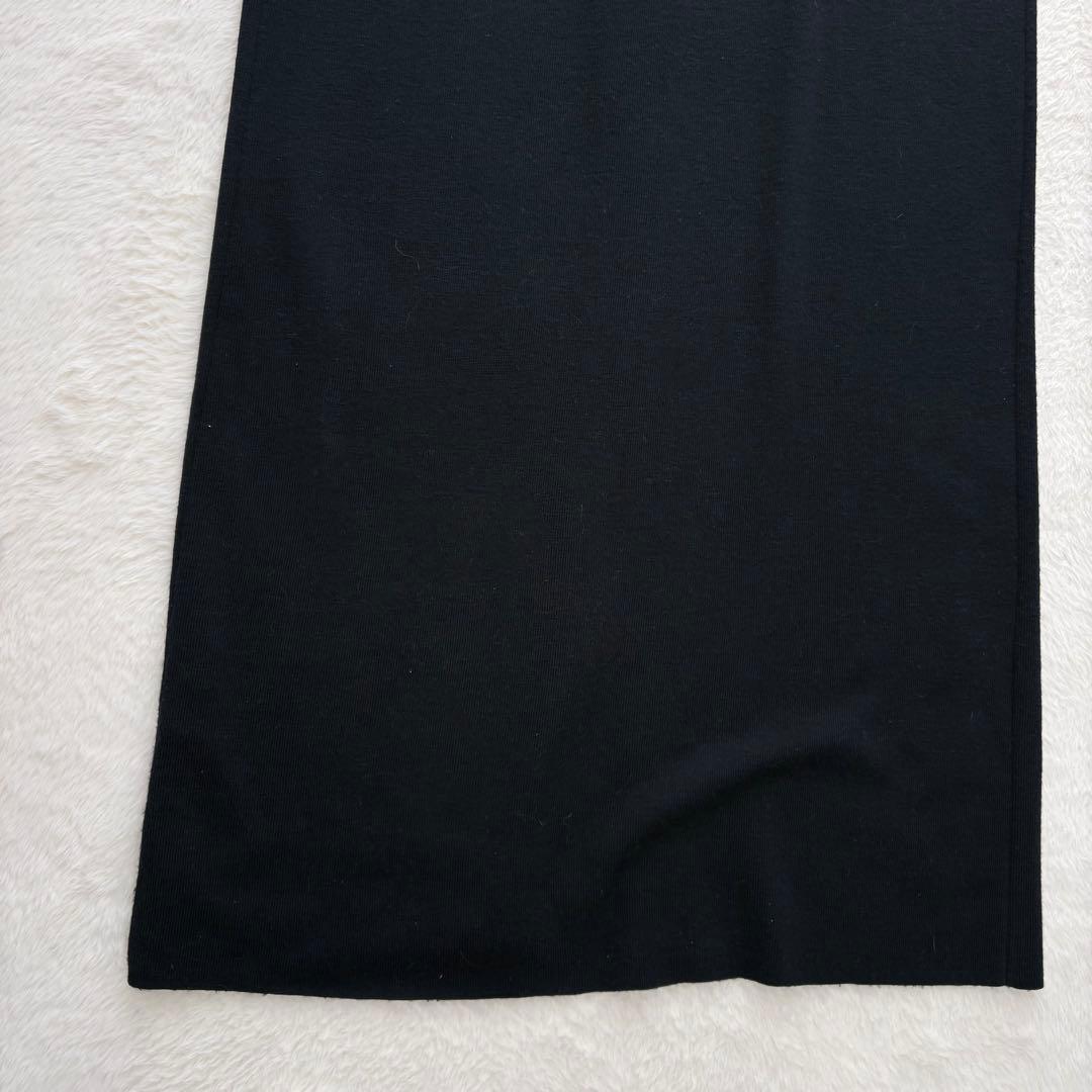 美品✨マリナリナルディ ニットロングベスト ジレ Vネック 濃紺 イタリア製