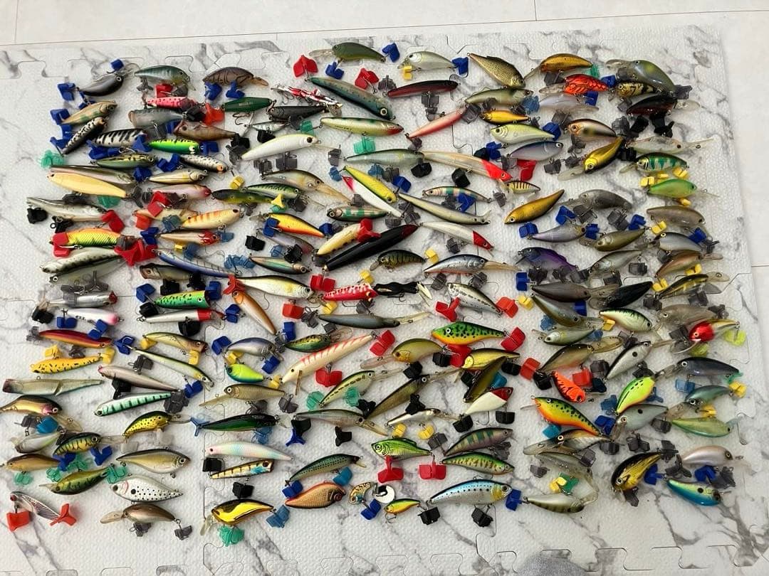 バス釣り引退セット　ルアー大量セット　タックルボックスセット