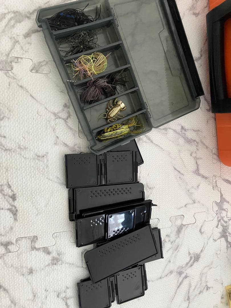 バス釣り引退セット　ルアー大量セット　タックルボックスセット
