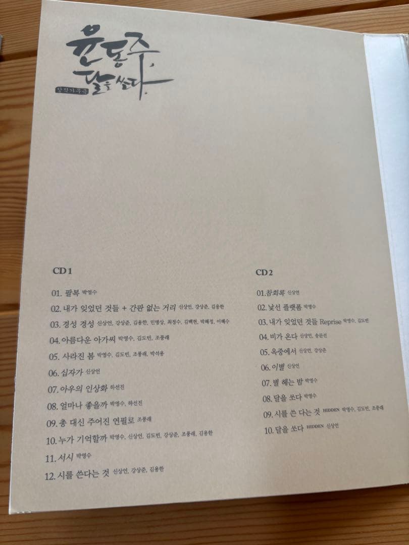 韓国ミュージカル　ユンドンジュ　月を射るOST 2枚組 CD