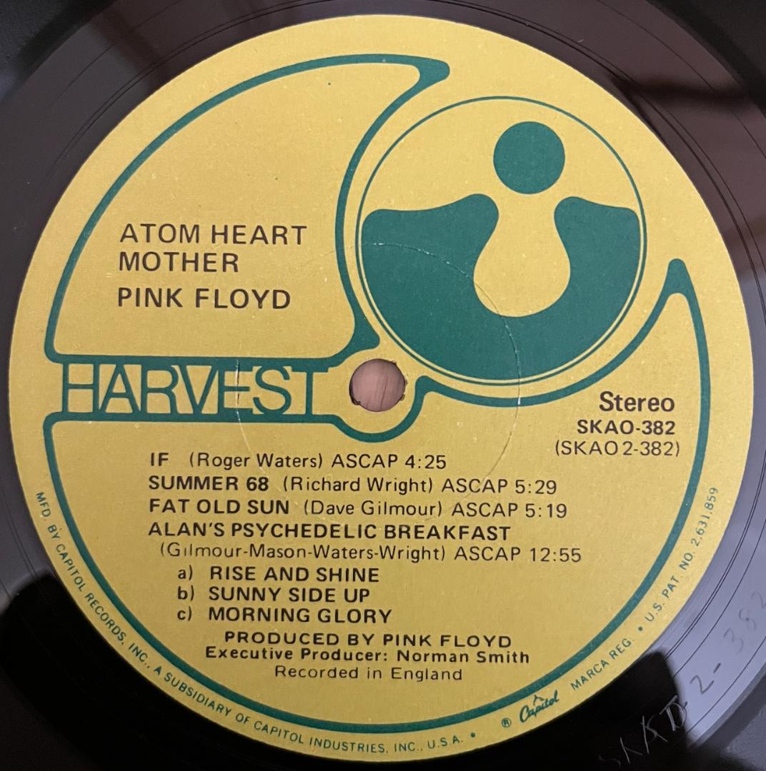 LP Pink Floyd – Atom Heart Mother US盤