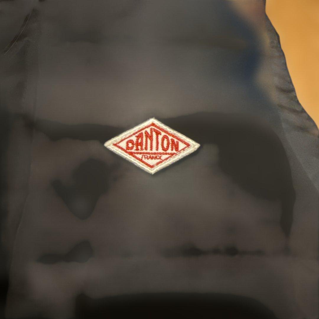 【DANTON】ダントン　ダウンベスト ブラックフード付きサイズ34
