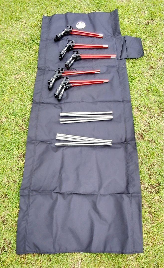 グラフェンヒーター内蔵寝袋付　究極のメッシュテント　ブラックカンガルー 一式