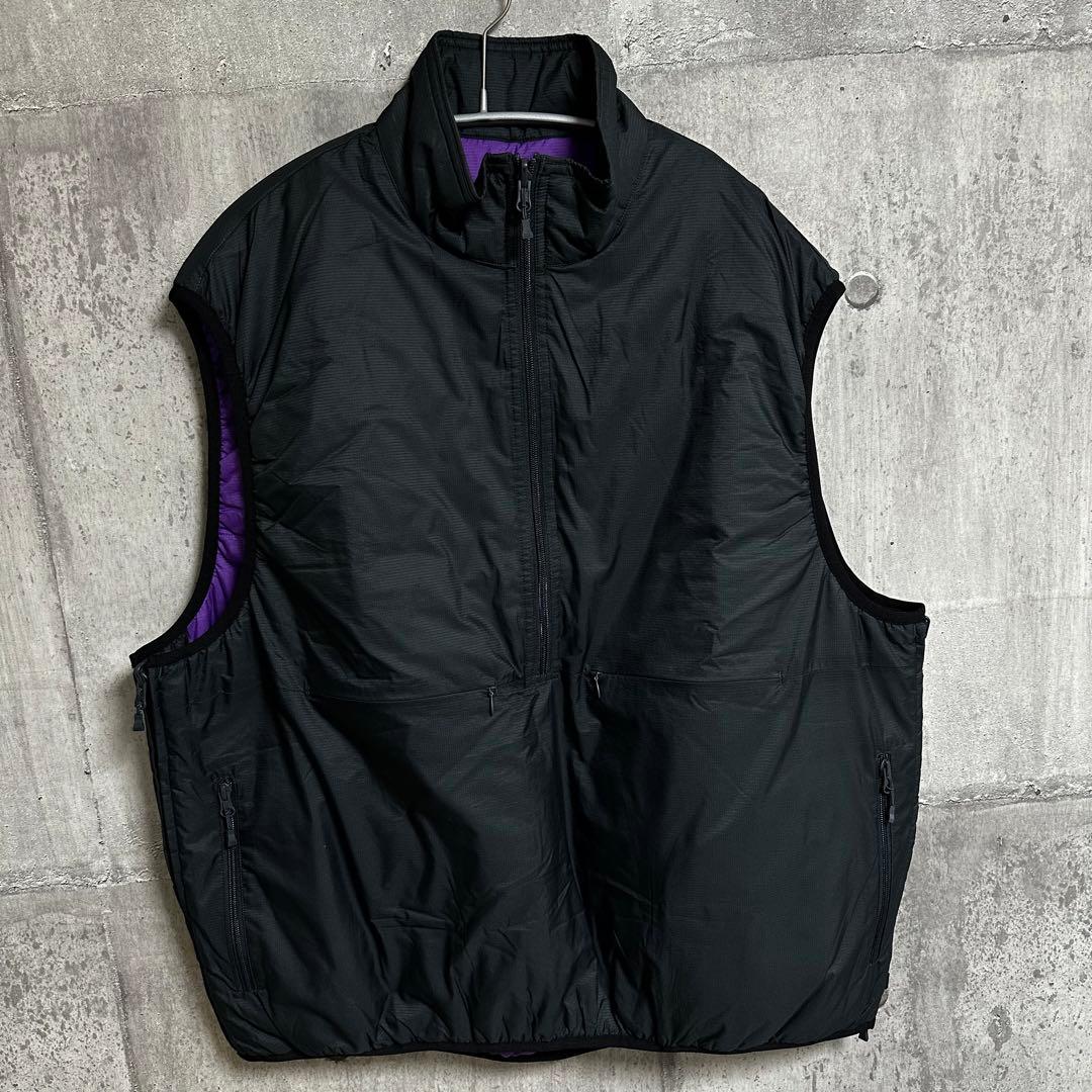DAIWA PIER39 中綿 リバーシブル ベスト purple×gray