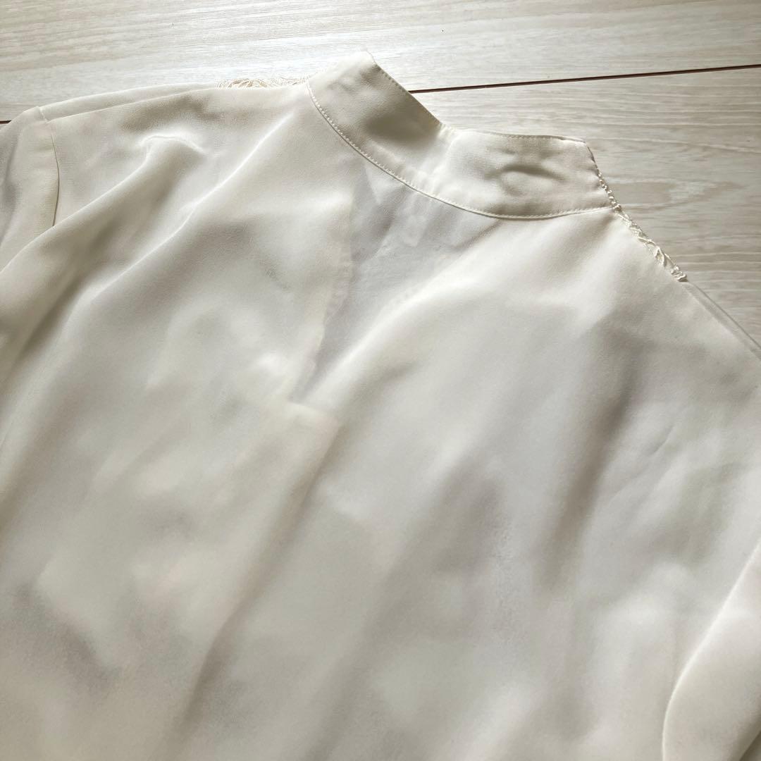 バーバリーズ Burberrys ヴィンテージ チャイナ レース 刺繍 ブラウス