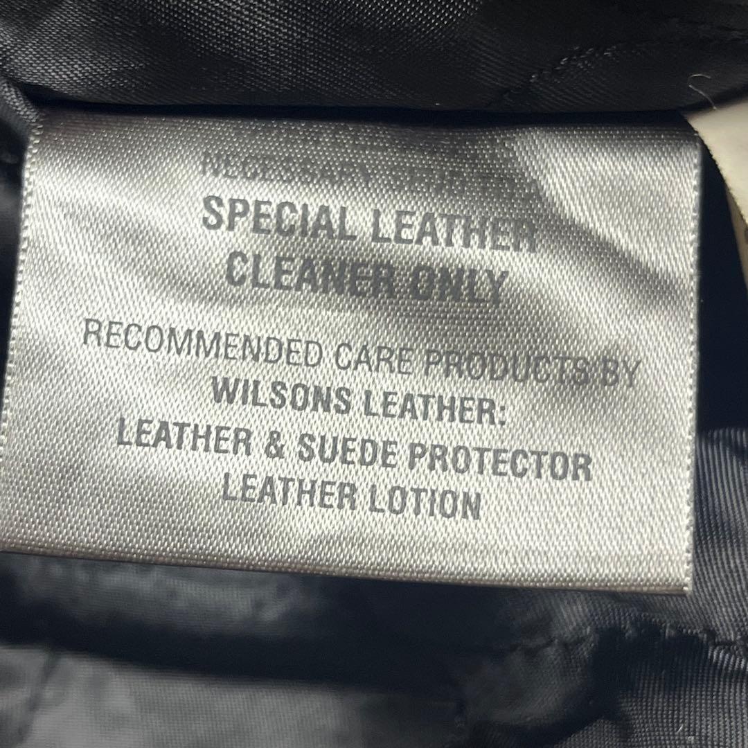 WILSONS LEATHER レザー カーコート ジャケット ブラック L