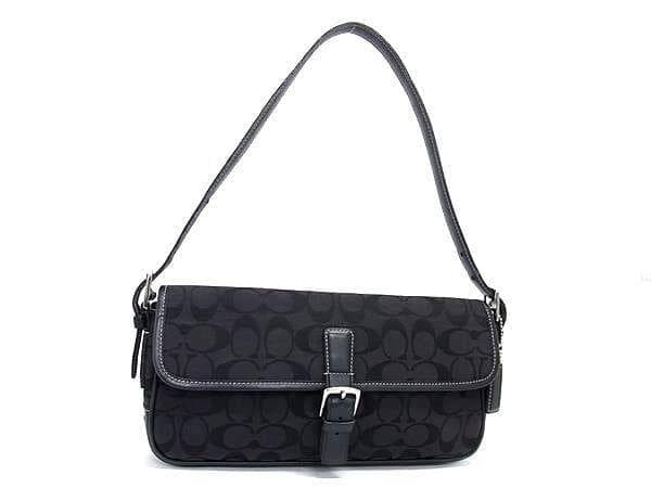 COACH✨コーチシグネチャー キャンバス×レザーワンショルダーバッグ