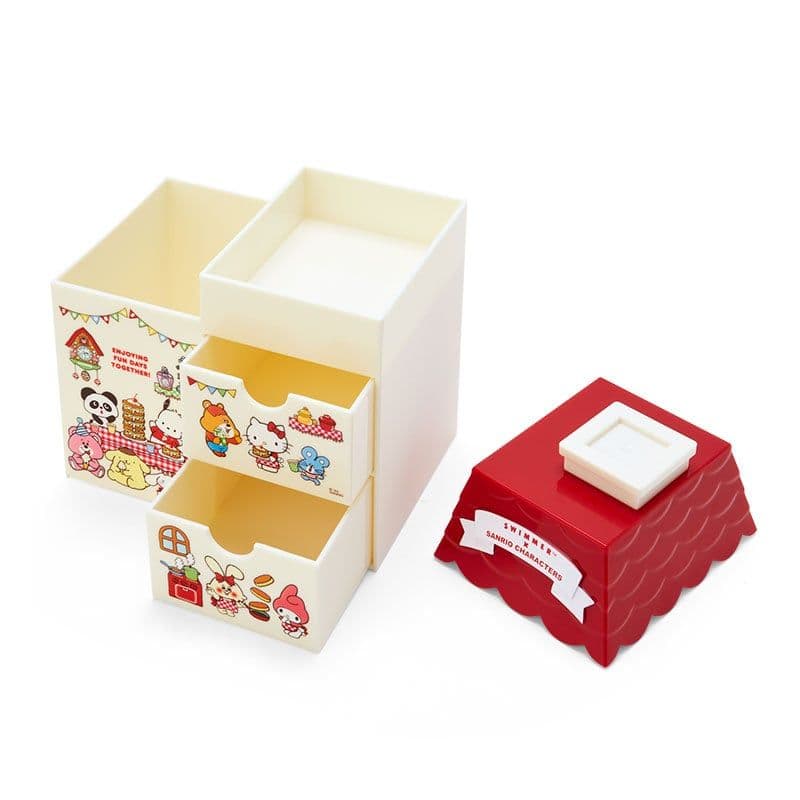 【新品未開封】スイマー × サンリオ おうち型チェスト & ポーチ マステ付き