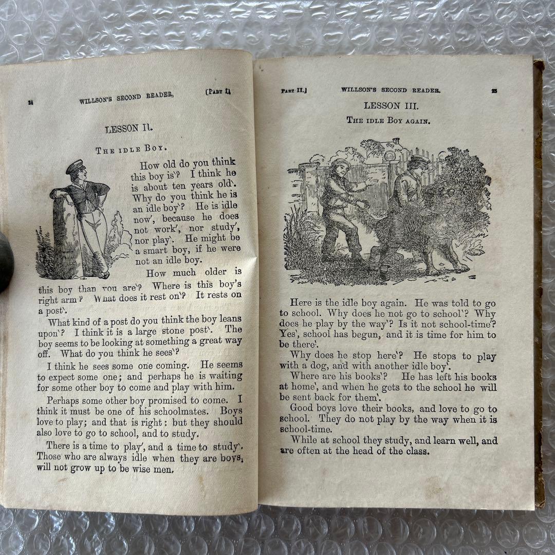 明治14年刊 THE SECOND READER/RIKUGOKUWAN版 古書