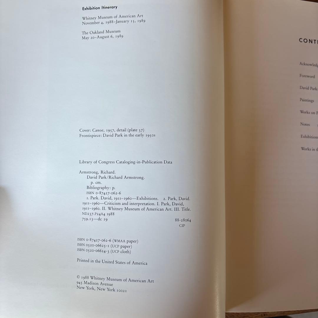 洋書 DAVID PARK by Richard Armstrong