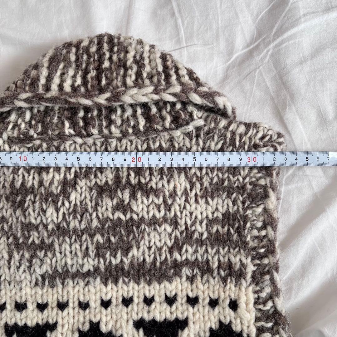 KANATA カナタ カウチンニットベスト イーグル カナダ製