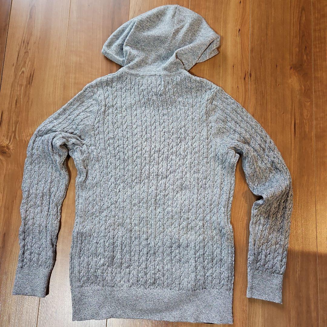 マスターバニー　ニットパーカー　グレー