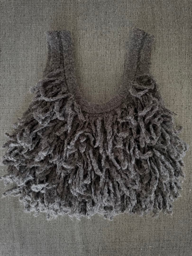 anuke Fringe Knit Bustier フリンジニットビスチェ