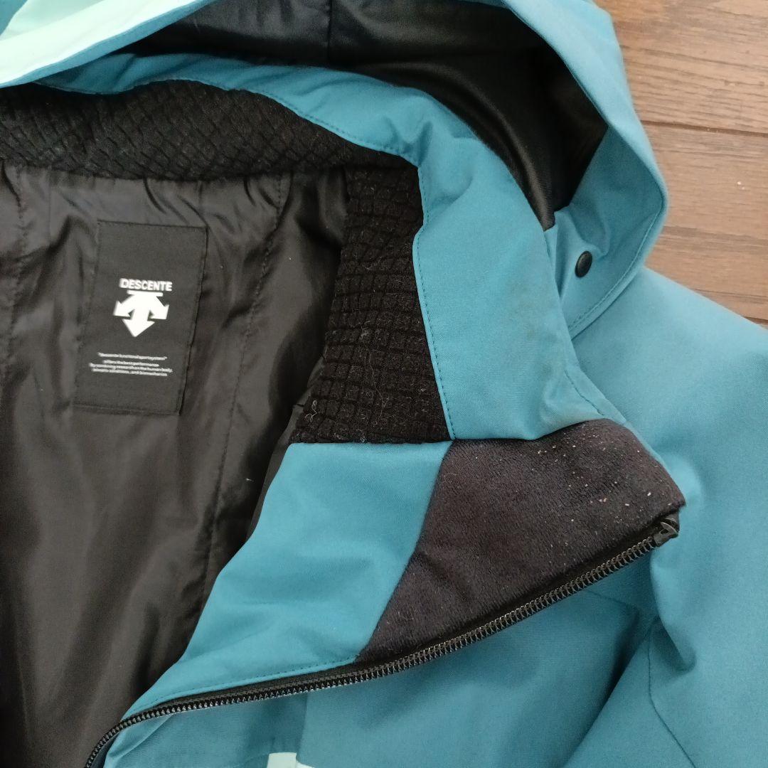 バックスピンOGASAKAターコイズ色スキーウェアセット（ユニセックス）