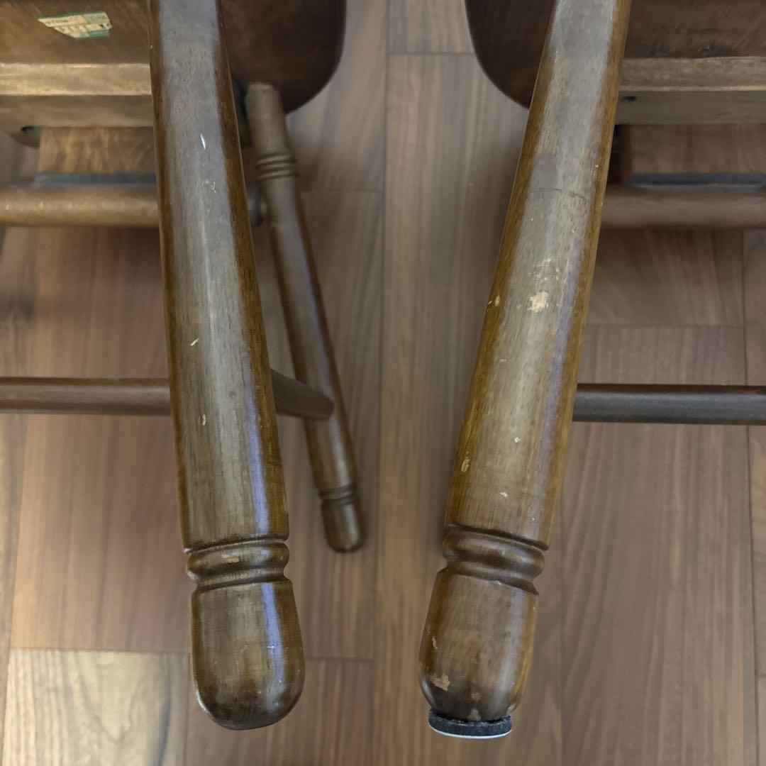 四国工芸　森のサーカス　アンティーク チェア 2脚セット 椅子 イス