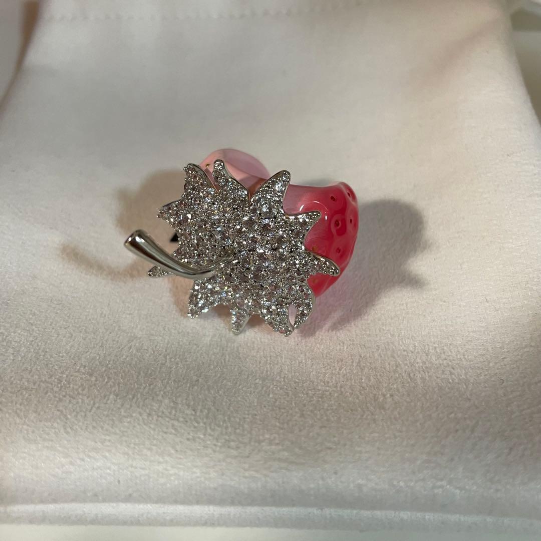 yvmin いちご　ストロベリーリングとヘアゴムセット