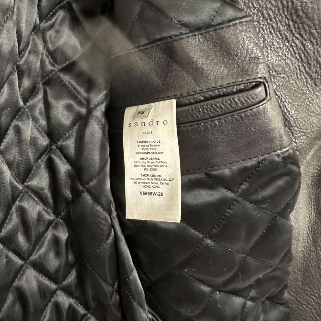 S、M、L sandro スタッズ ライダース