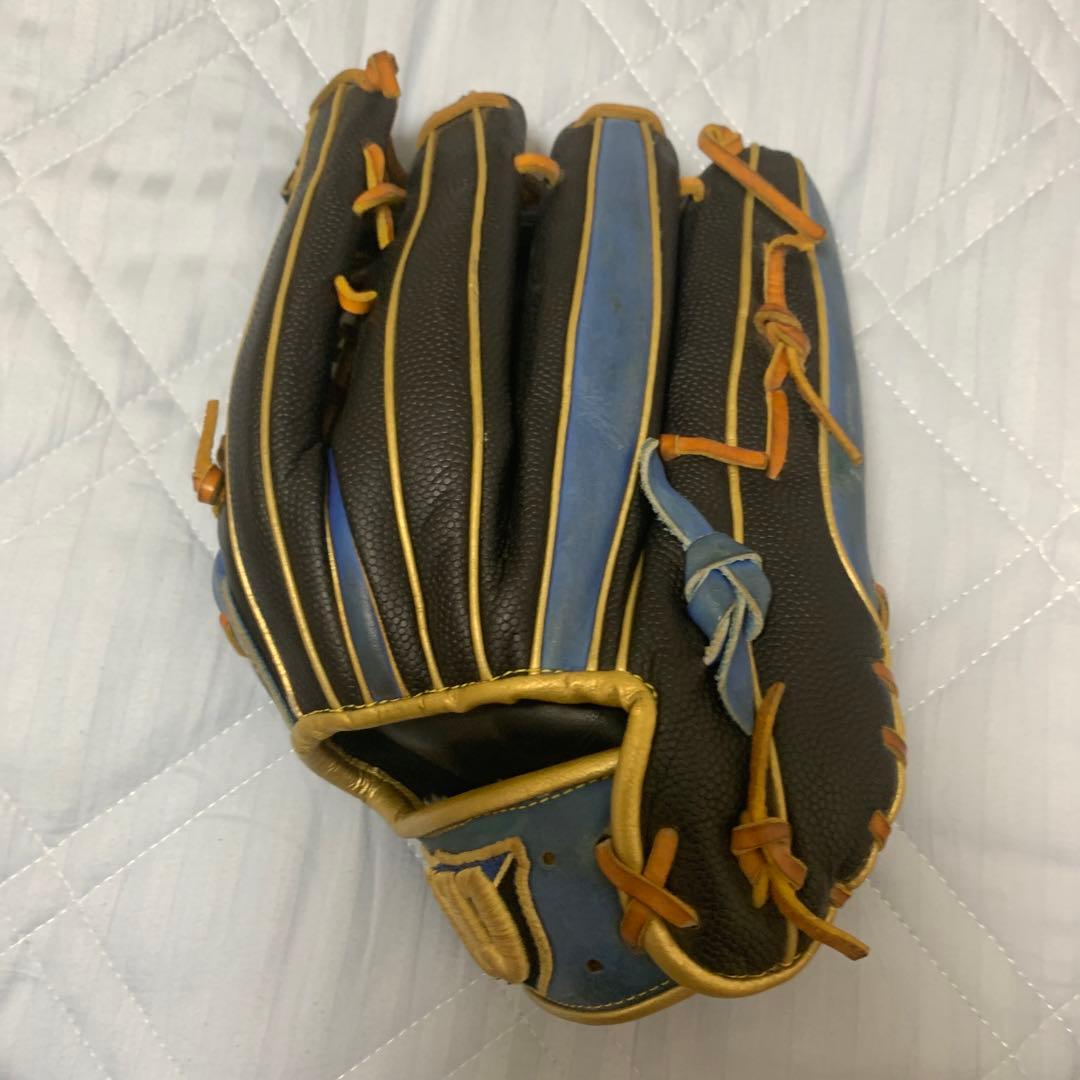 左利き軟式外野用野球グローブ