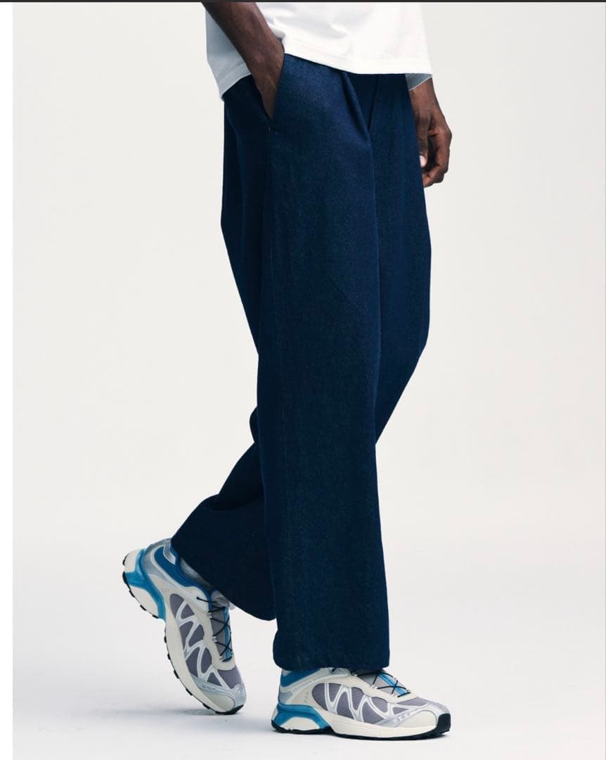 SOPHNET.ダークブルー ワイドパンツ