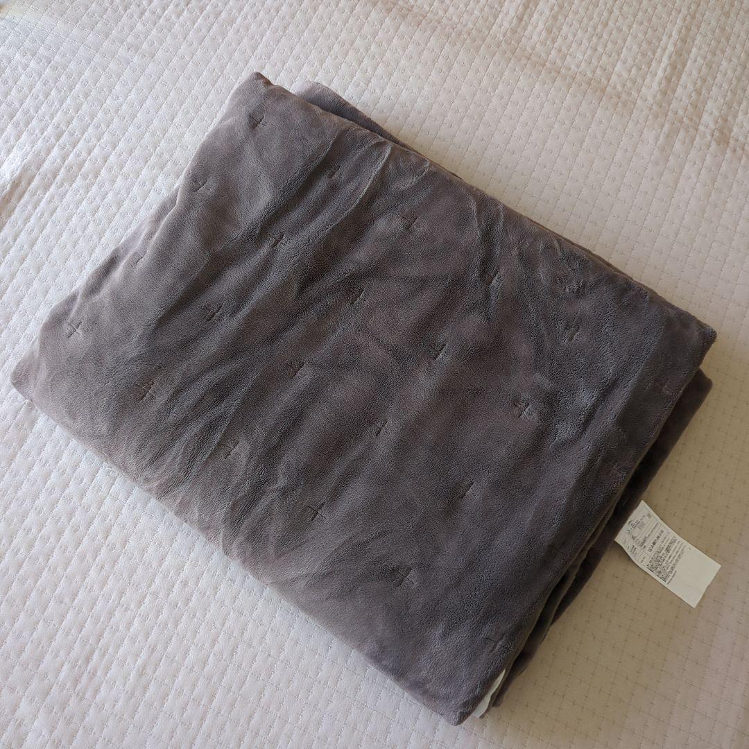 無印良品　あたたかファイバーふんわりキルティングラグ