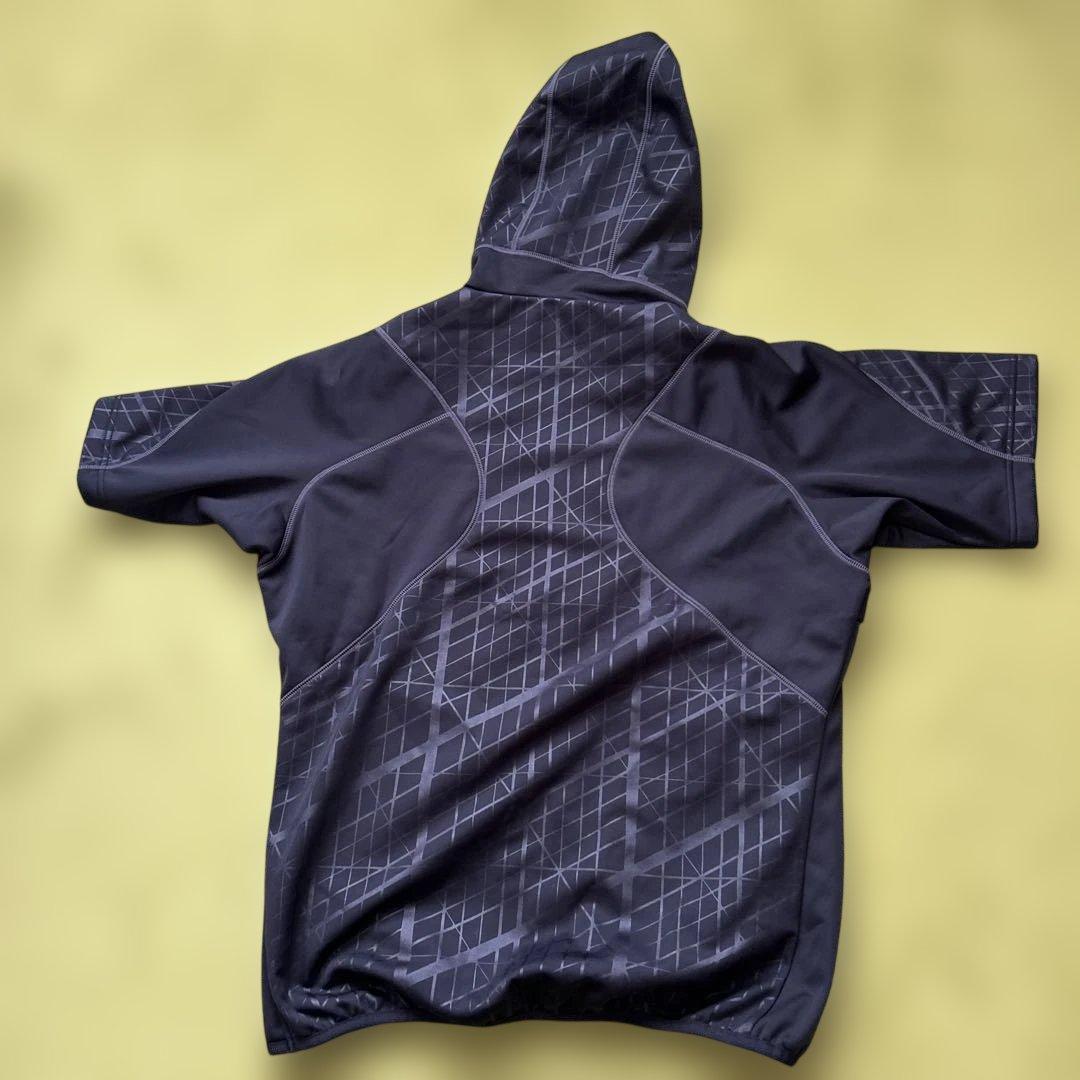 《限定値下げ》【美品】Mizuno Pro パーカー　半袖　裏起毛　L 野球