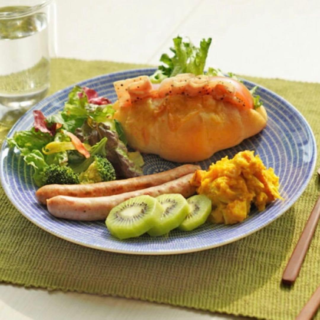 旧ロゴ　新品ARABIA 24h Avec プレート 20cm グリーン　限定色