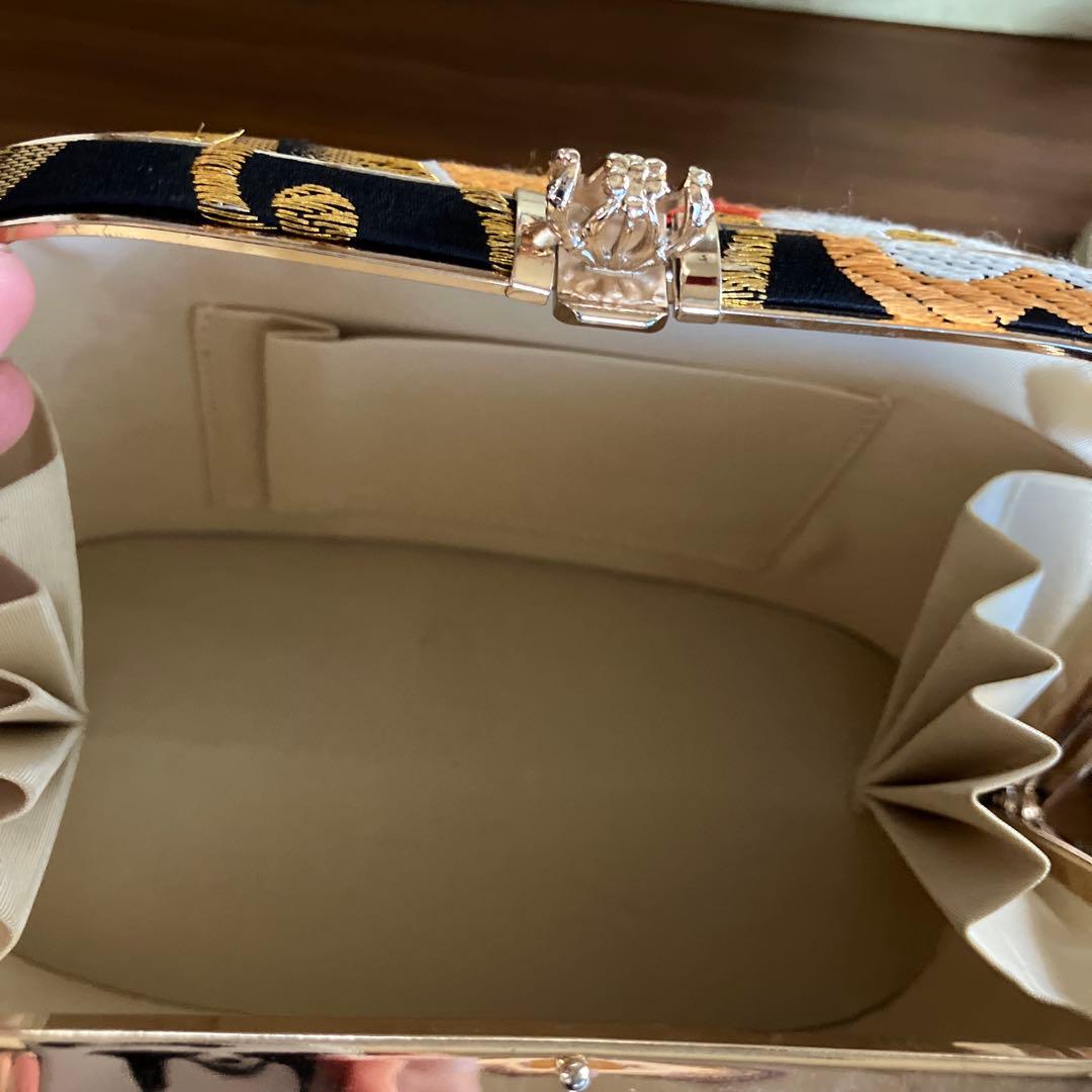 沙織　花柄刺繍 草履バックセット