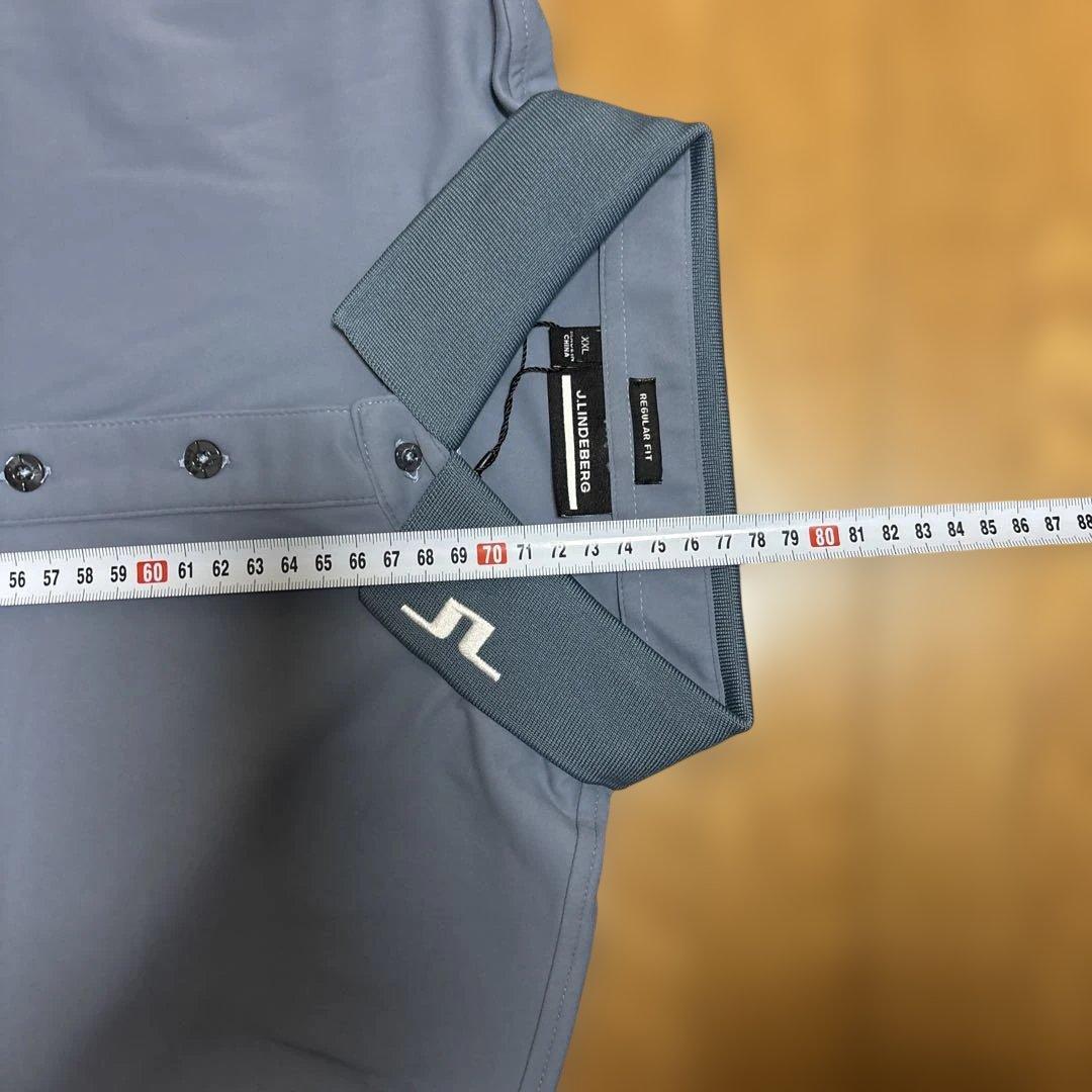 ☆新品☆J.Lindeberg ジェイリンドバーグ　グレー 長袖ポロシャツXXL