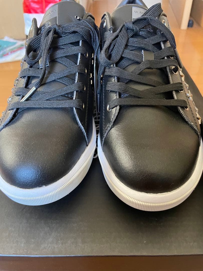 【新品　未使用】St ANDREWS ブラック スニーカー 25.5cm