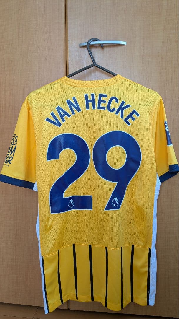 ブライトン 24-25 アウェイユニフォーム（ファン・ヘッケ / Mサイズ）