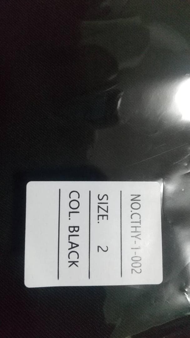 ［CTHY］TWILL WIDE TAPERED SLACKS（Black）